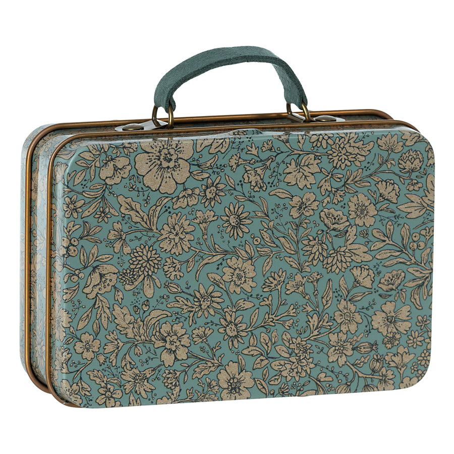Maileg Small suitcase, Blossom - Blue