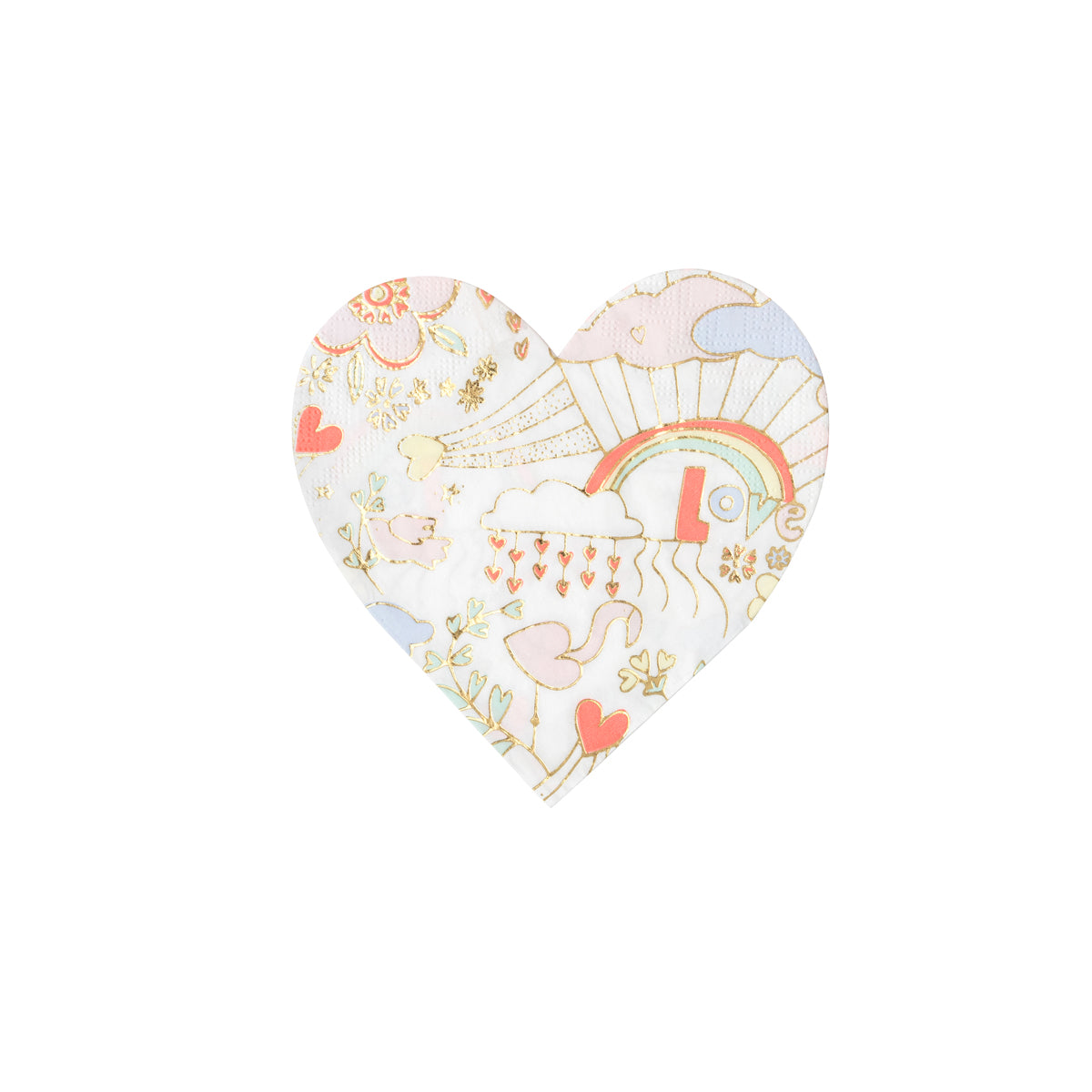 Meri Meri Valentine Doodle Small napkins pack of 16