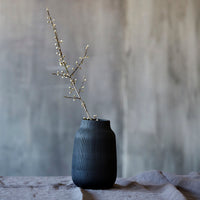 Thumbnail for Vase, Groove, Black 22cm