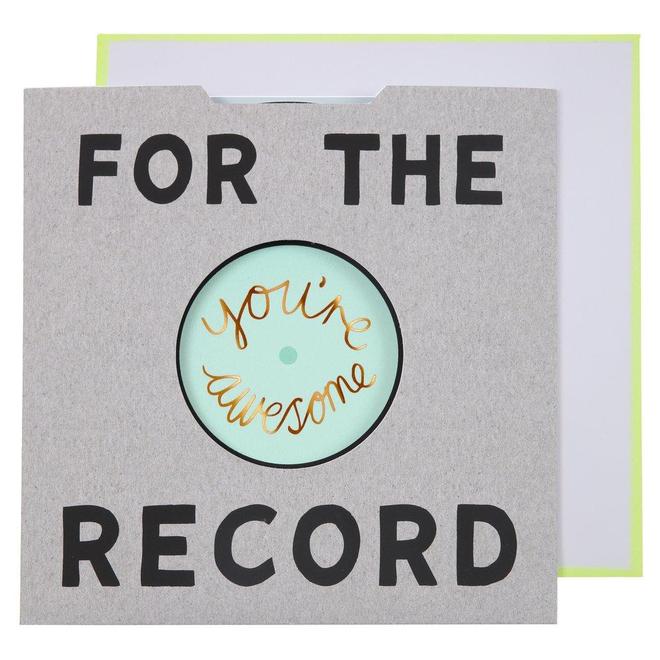 For The Record Card