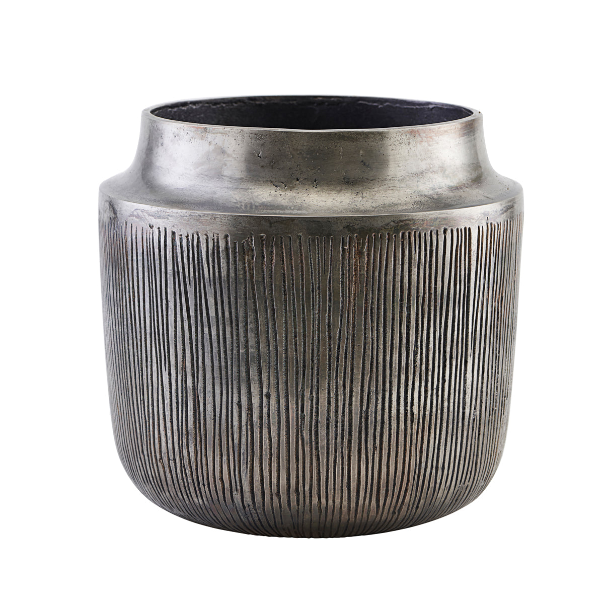 House Doctor Vase/Planter, Heylo, Silver oxidized