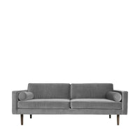 Thumbnail for Broste Copenhagen Sofa 'Wind' drizzle 31000038 grey velvet