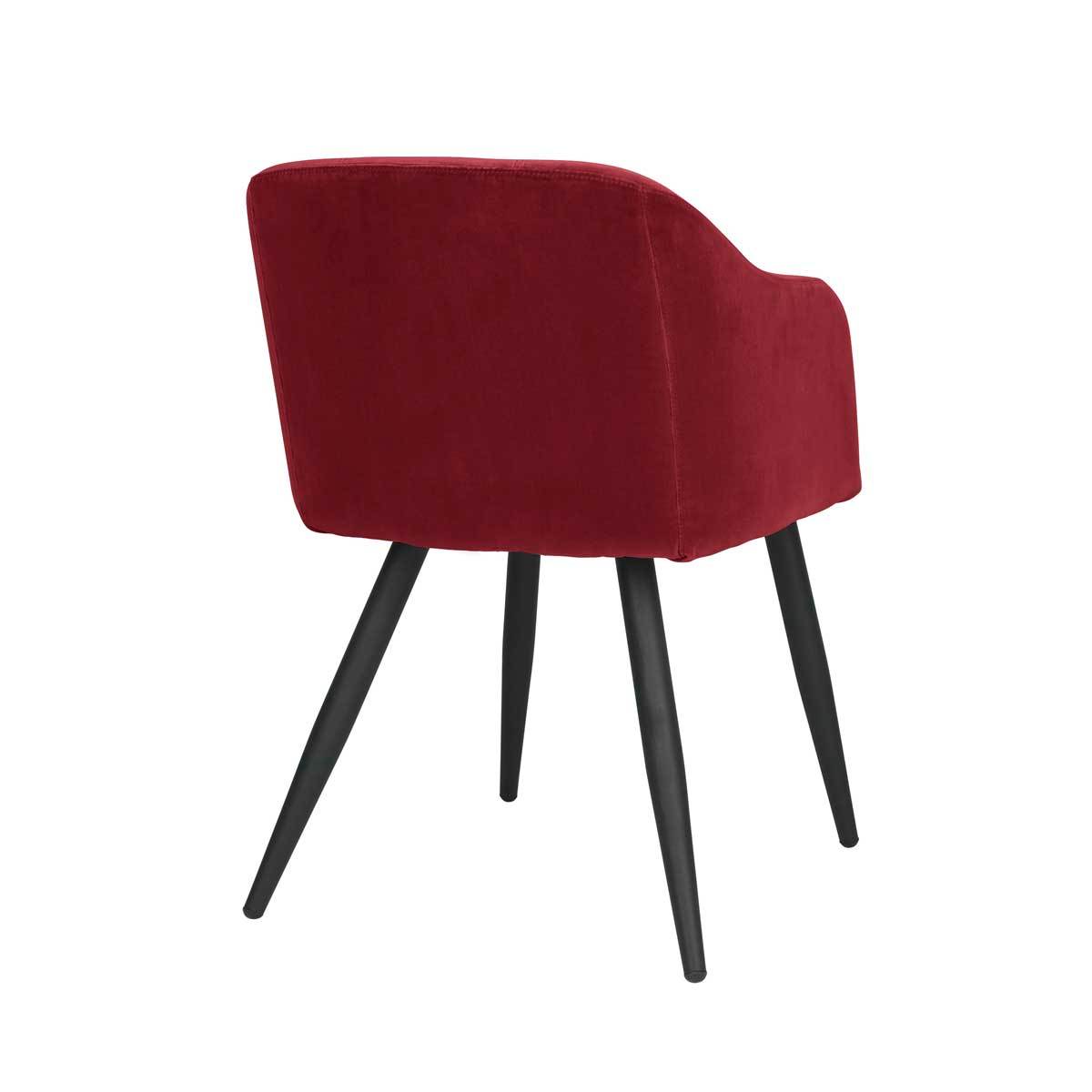 Pernilla chair wild ginger Broste Copenhagen Velvet dining chair