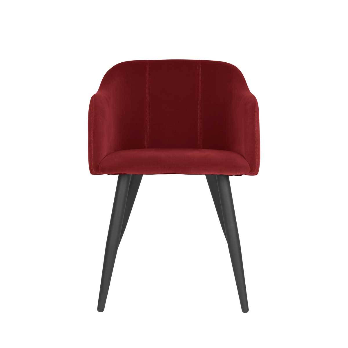 Pernilla chair wild ginger Broste Copenhagen Velvet dining chair