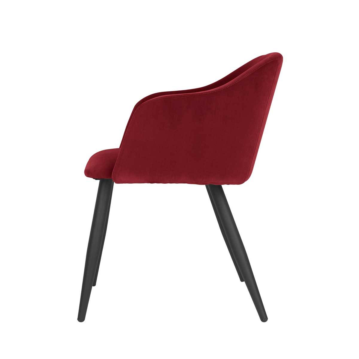 Pernilla chair wild ginger Broste Copenhagen Velvet dining chair