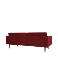 Thumbnail for Broste Copenhagen Sofa 'Wind' wild giner red velvet