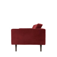 Thumbnail for Broste Copenhagen Sofa 'Wind' wild giner red velvet