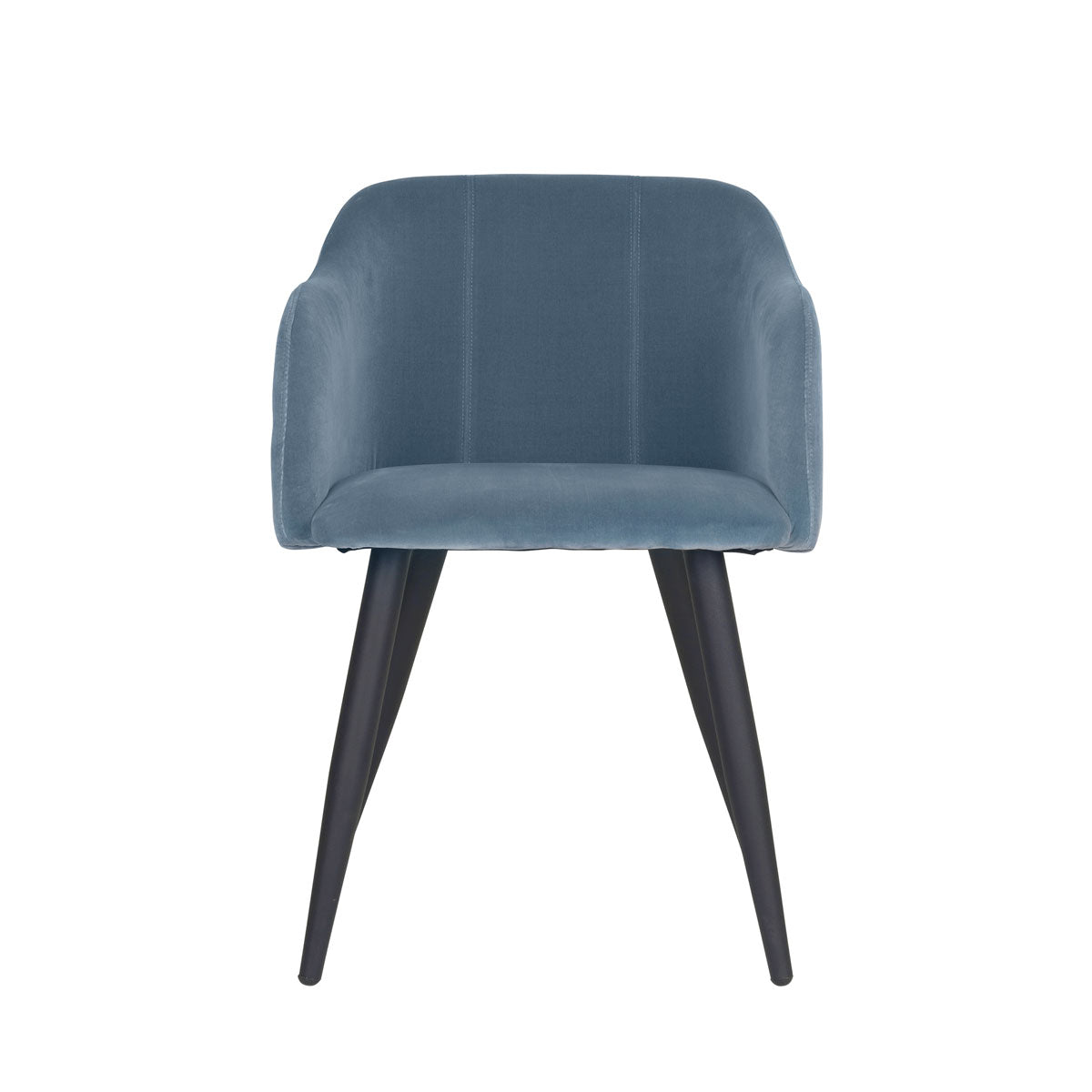 Pernilla chair pastel blue Broste Copenhagen Velvet dining chair