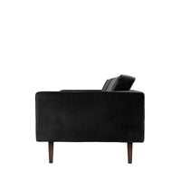 Thumbnail for Broste Copenhagen Sofa 'Wind' black velvet