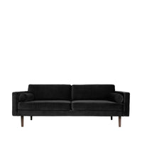 Thumbnail for Broste Copenhagen Sofa 'Wind' black velvet