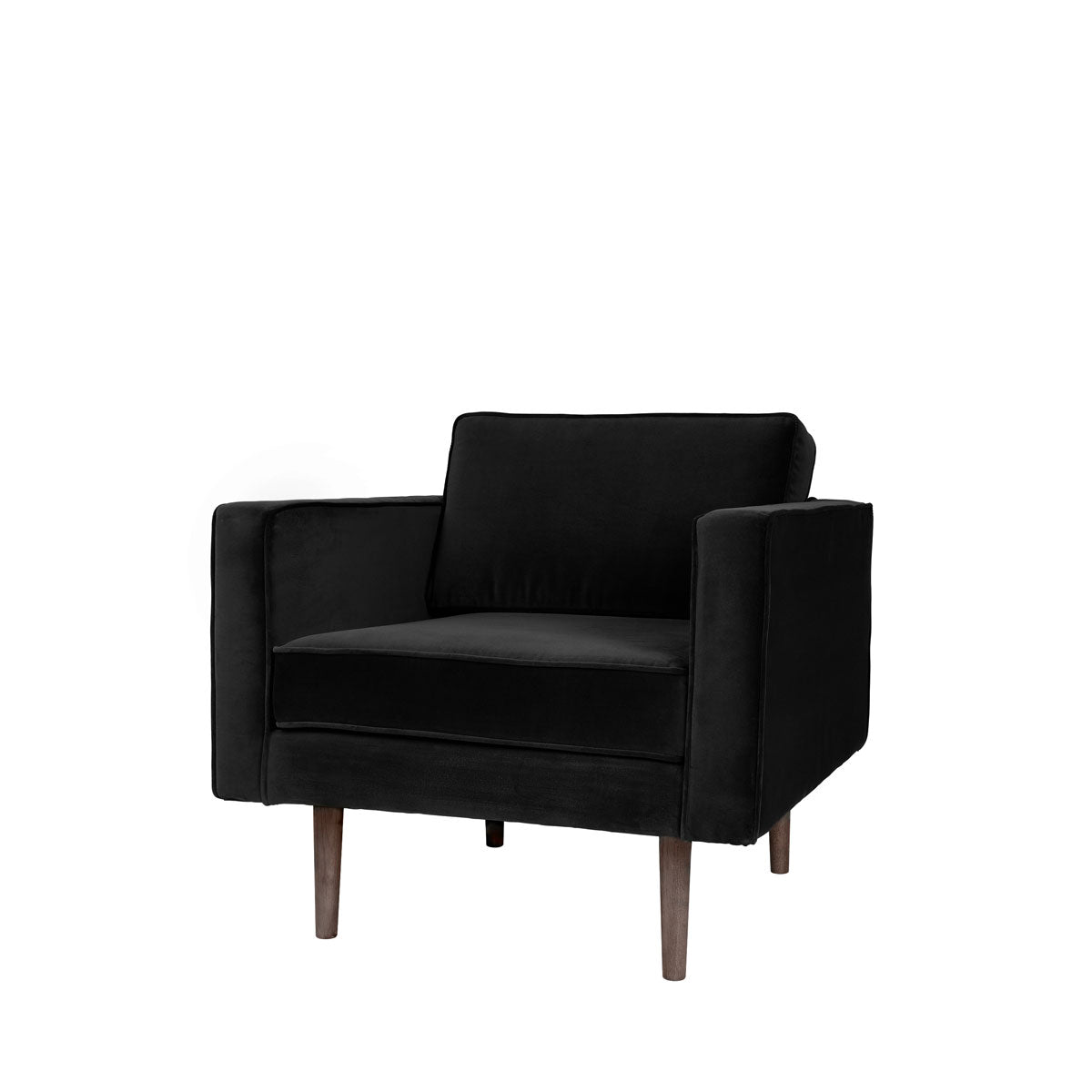 Broste Copenhagen Armchair 'Wind' Rainy day black velvet 31000272