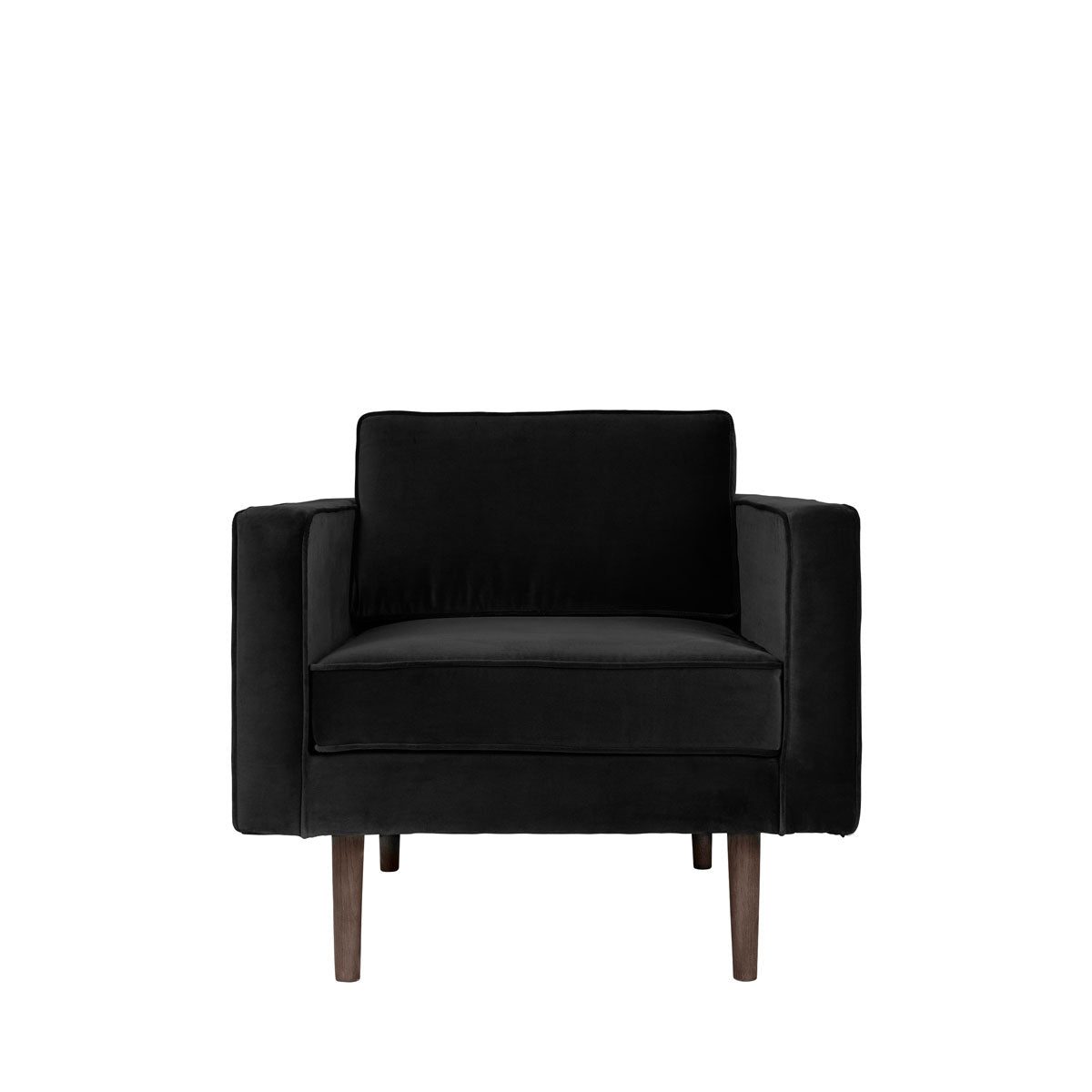 Broste Copenhagen Armchair 'Wind' Rainy day black velvet 31000272