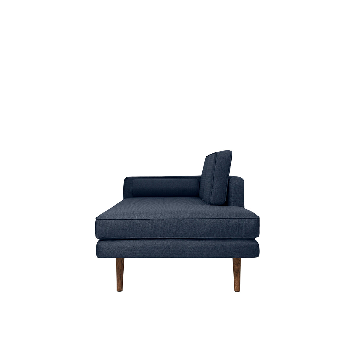 Chaise longue 'Wind' Tweed Navy