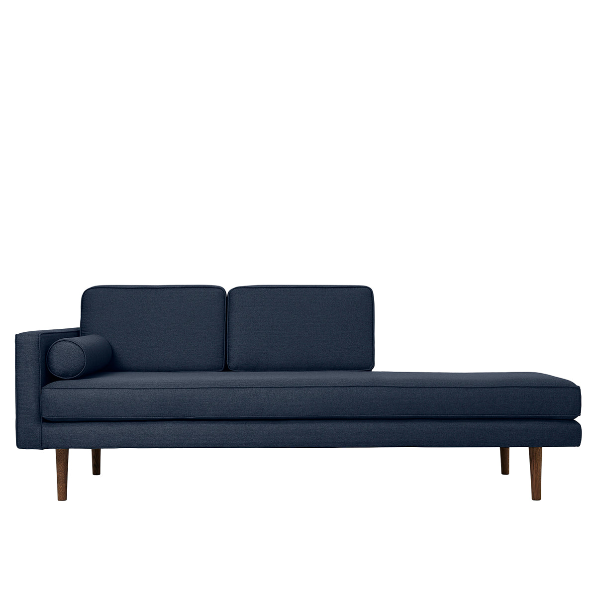 Chaise longue 'Wind' Tweed Navy