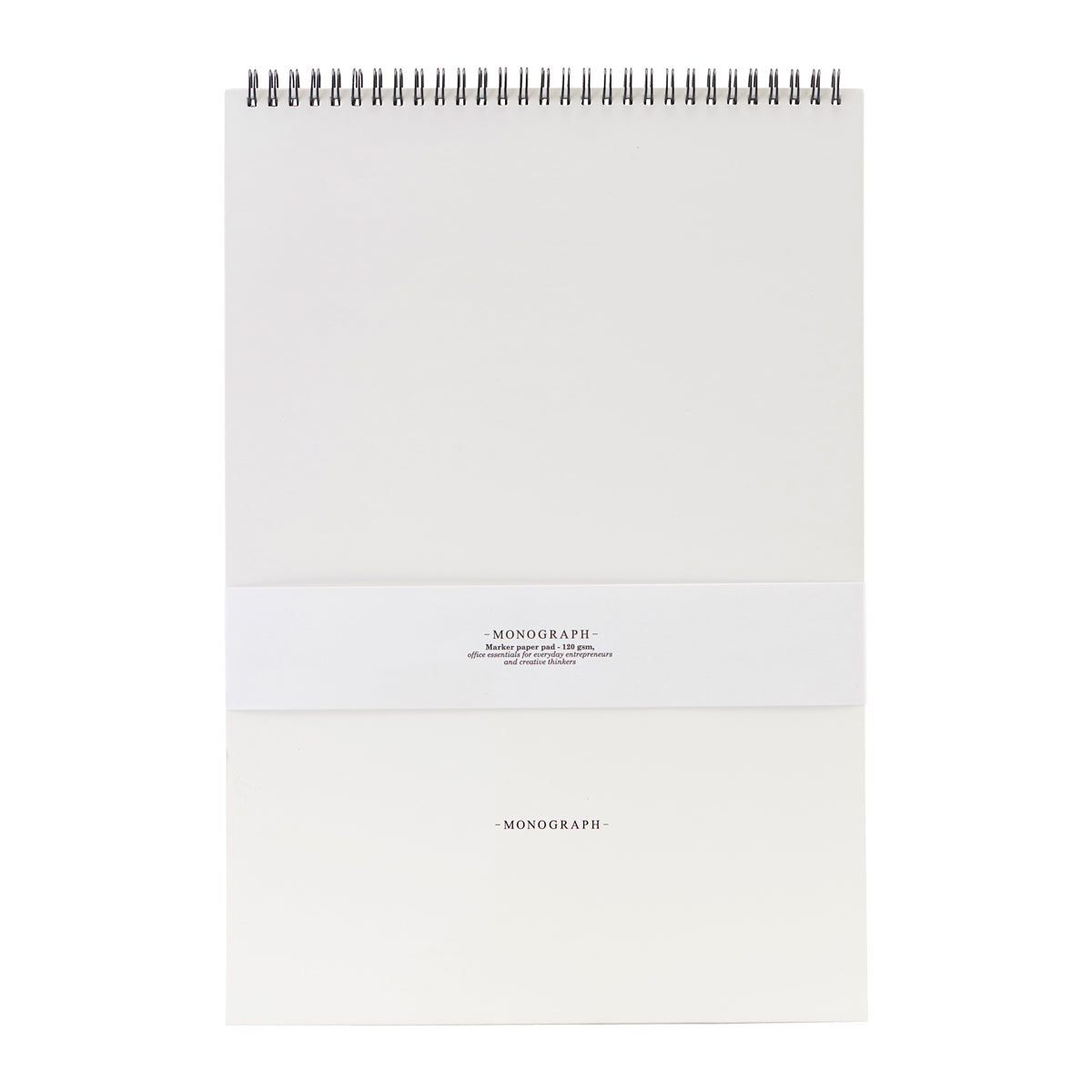 Monograph Paper pad, Markers, White 120gsm