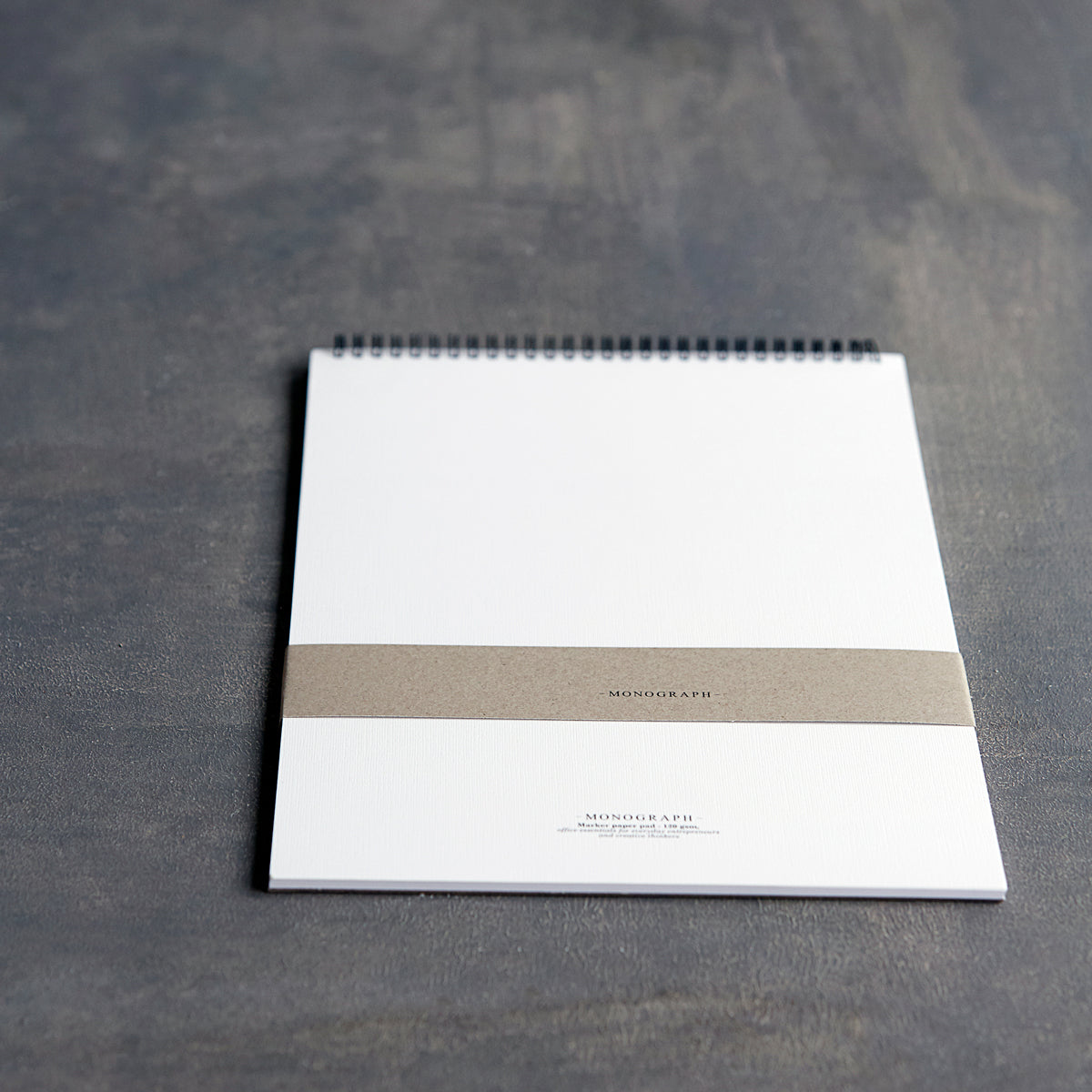 Monograph Paper pad, Markers, White 120gsm