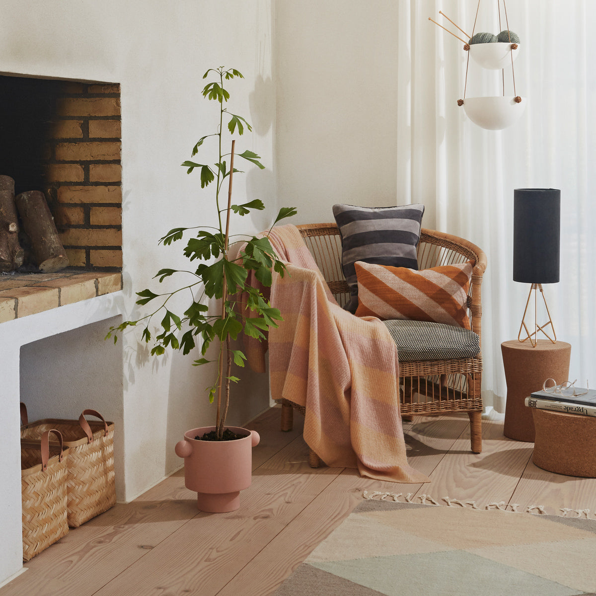 OYOY Living design Takara Cushion - Caramel/Rose