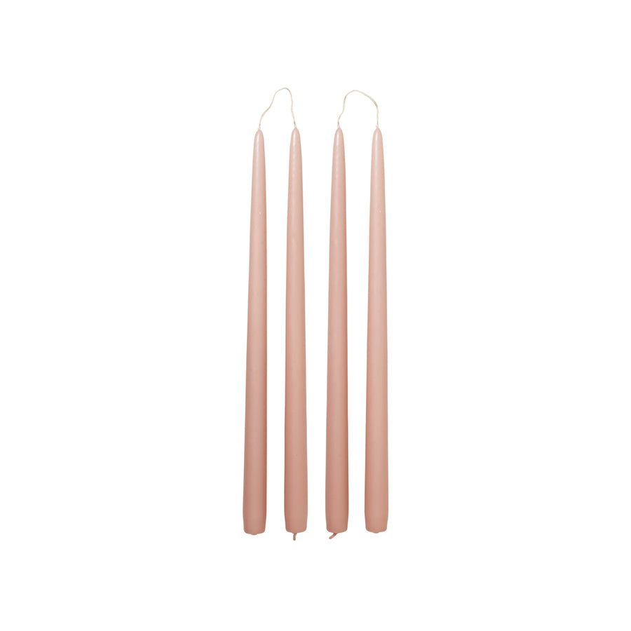 Tapered Candles Peach Pink