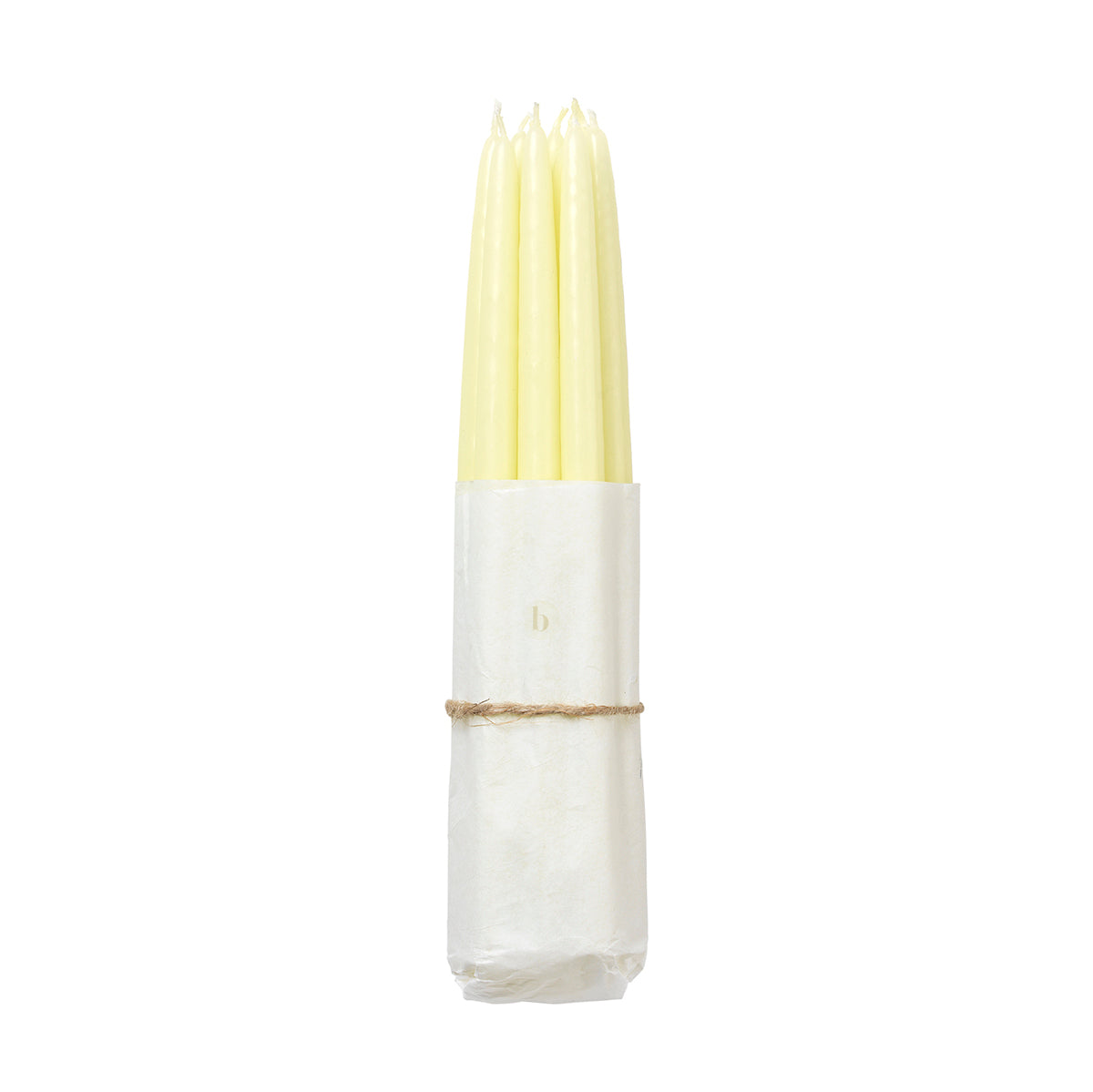 Dipped Tapers Lemon with Jute String