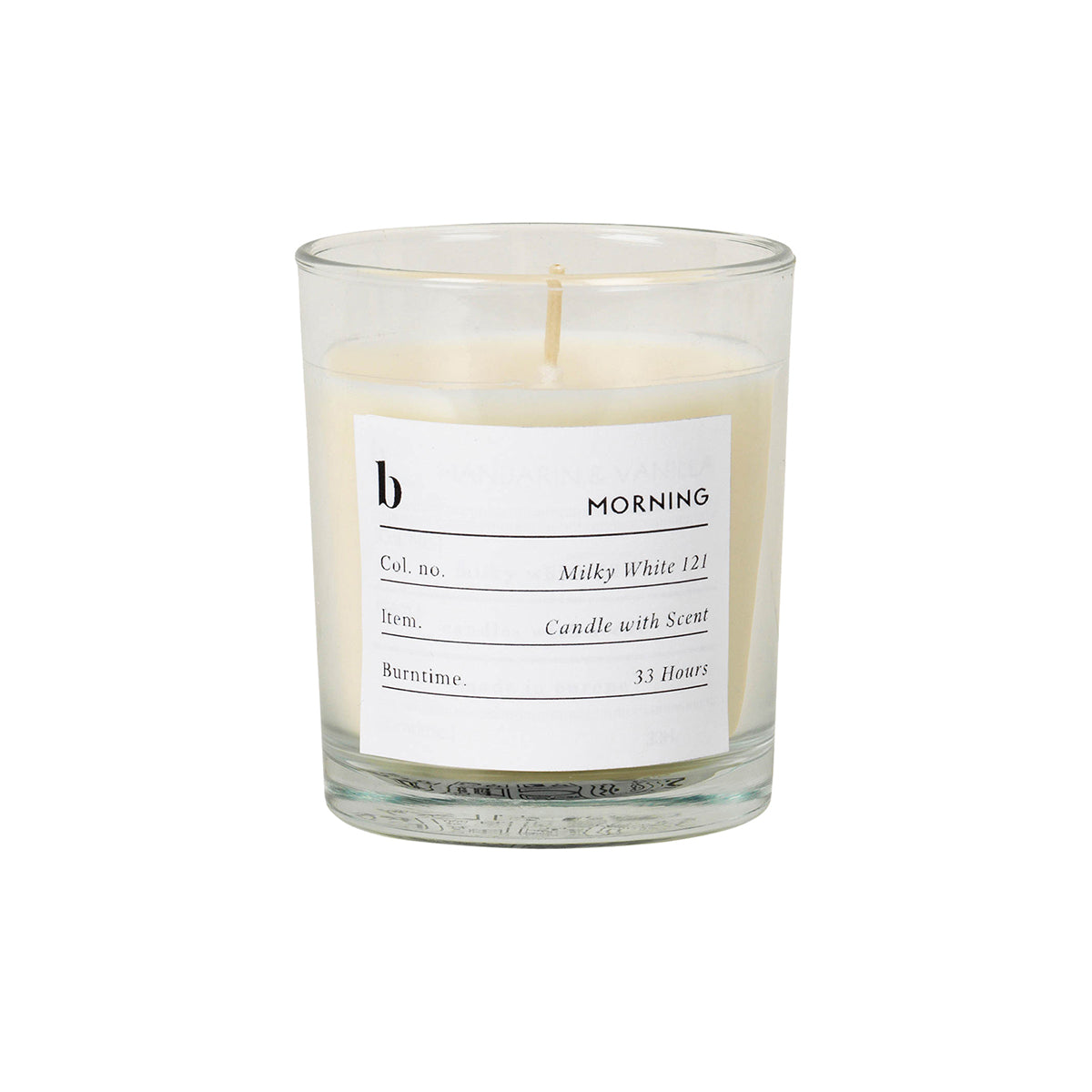 Scented Candle 'Morning' Soy wax candle in glass Blackcurrant