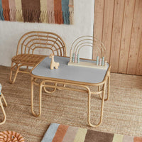 Thumbnail for OYOY living design Rainbow Mini Bench Rattan Children's furniture