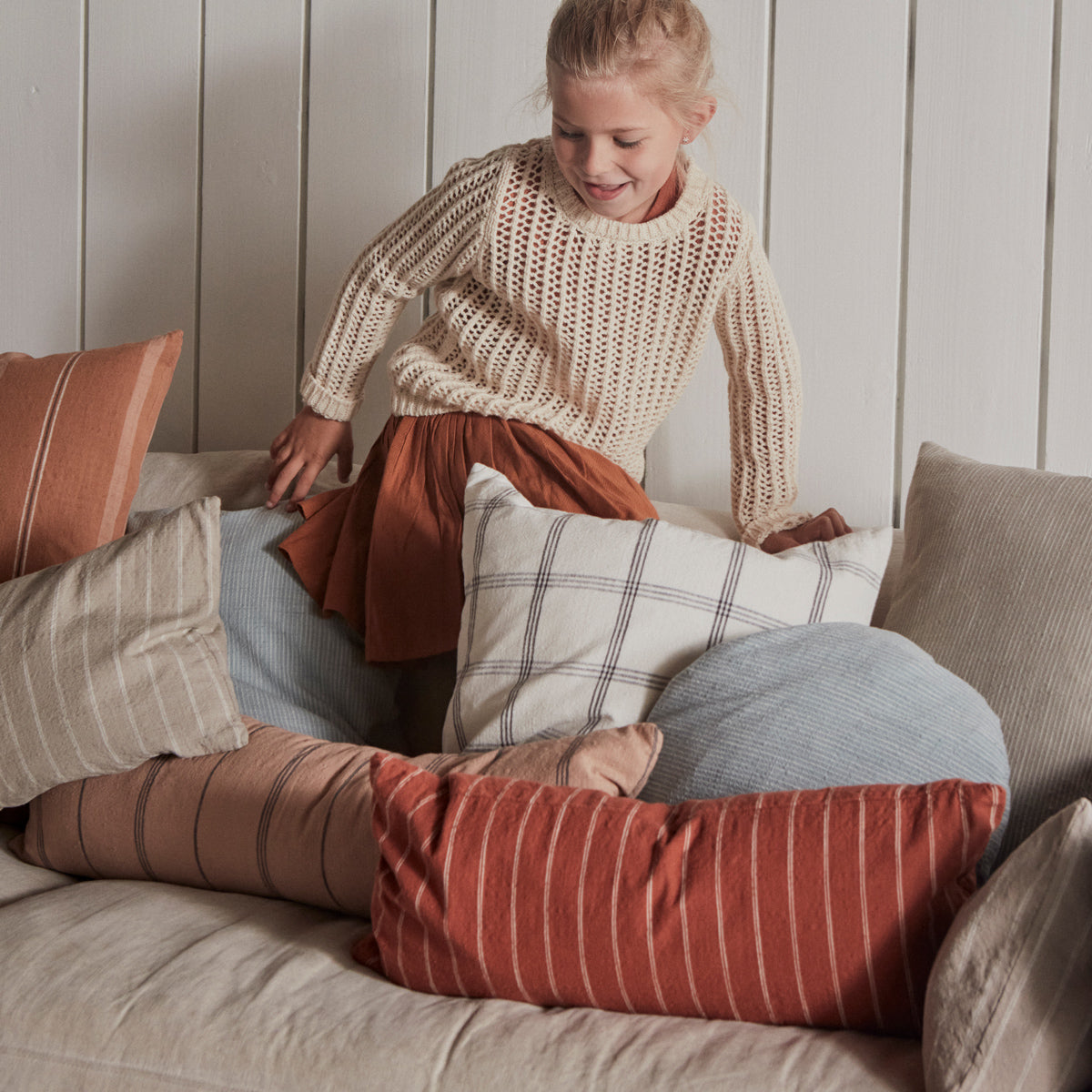 OYOY Living design Cushion Kyoto - Clay