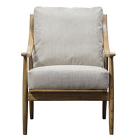 Thumbnail for Wishbone Armchair Linen