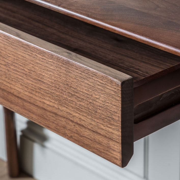 Milan 1 Drawer Desk Walnut