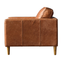 Thumbnail for Percy Vintage Brown Leather Armchair
