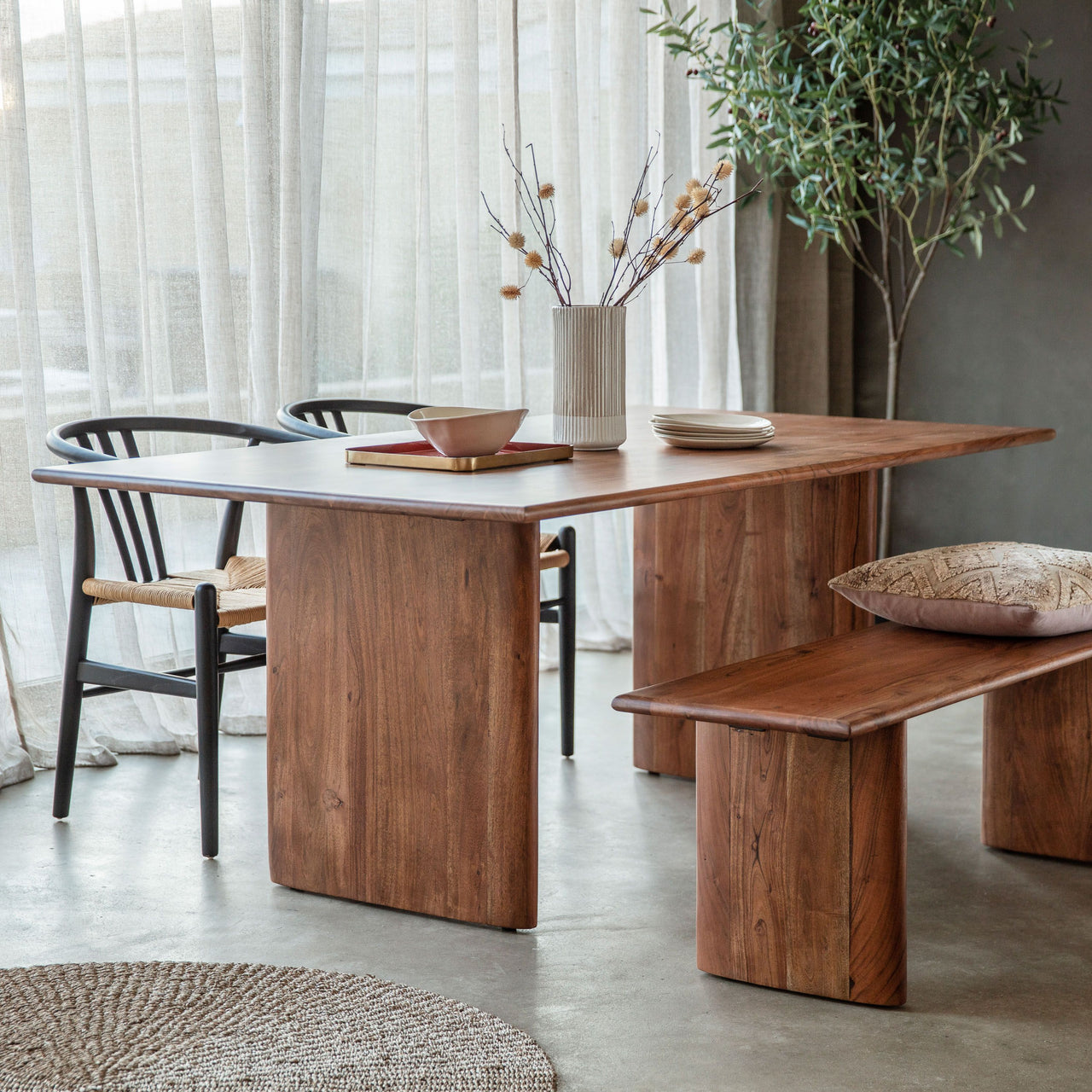 Valencia Dining Table Acacia (Seats 8-10)