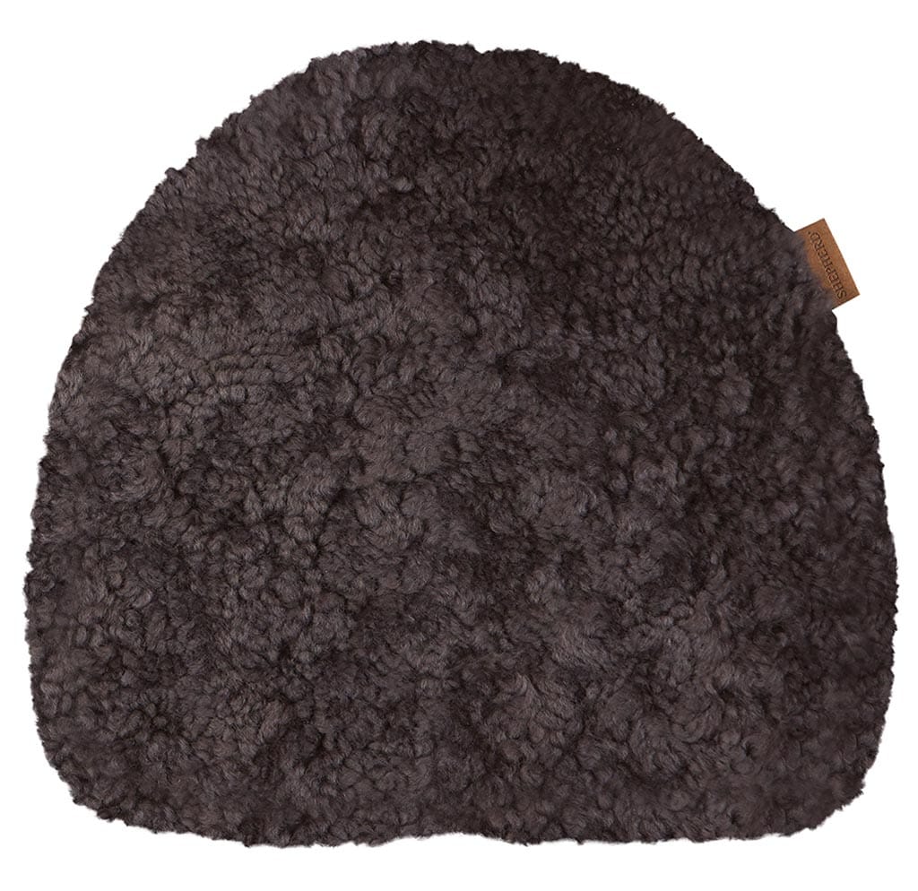 Judith Seat Cushion Sheepskin Carbon