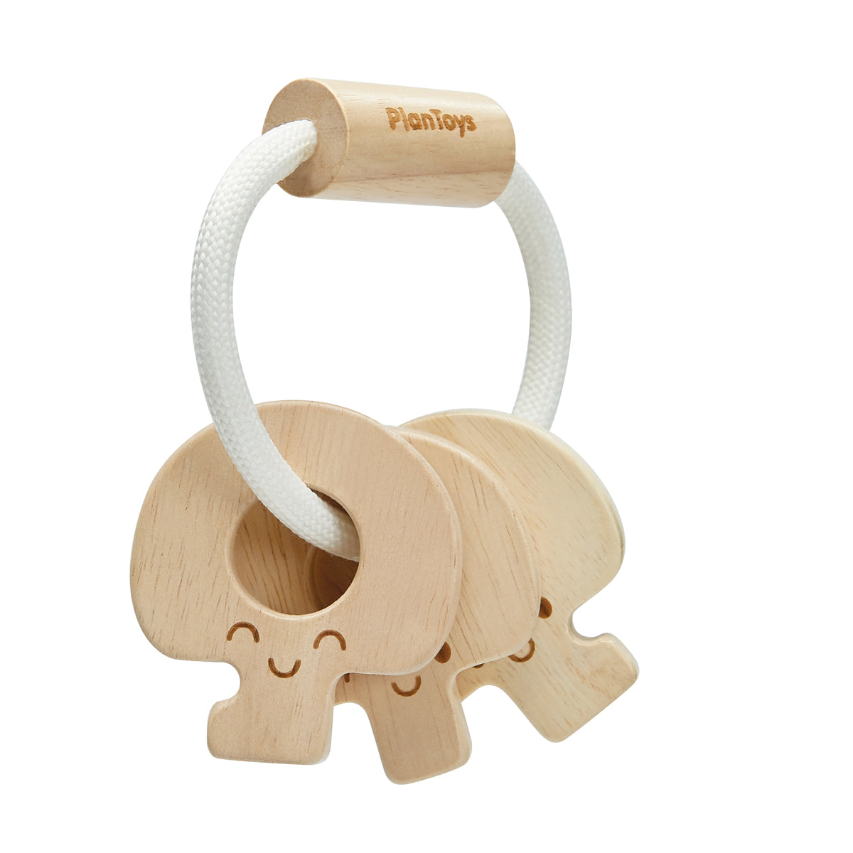 Baby Key rattle Natural Plan toys Rubber wood