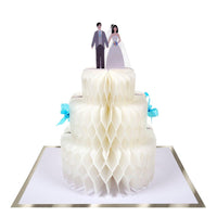 Thumbnail for Meri Meri Wedding cake Honeycomb Card