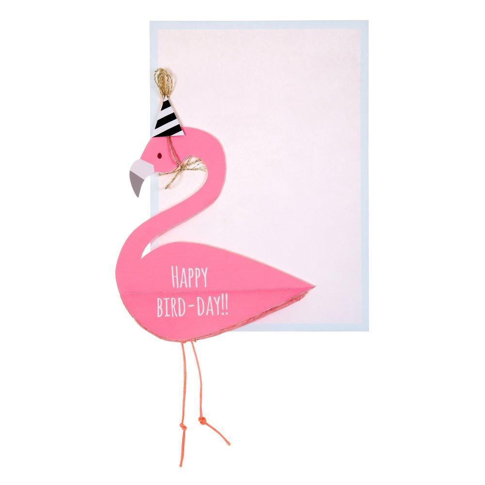 Meri Meri Flamingo Honeycomb Card