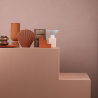 Thumbnail for Ceramic Flower Vase Ribbed Base Rustic