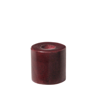 Thumbnail for Broste Copenhagen Stone candlestick holder red stone