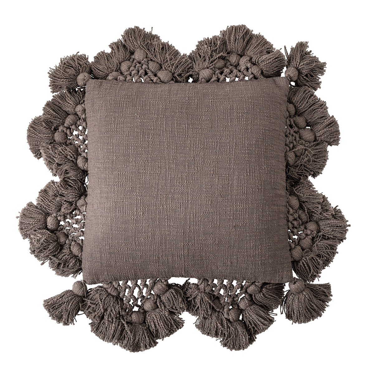 Gent Cushion, Brown, Cotton Bloomingville 45cm x 45cm