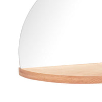 Thumbnail for Oak Shelf with semi circle mirror from Hübsch