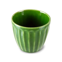 Thumbnail for The Emeralds Ceramic Mug Ribbed Green (Set of 4)