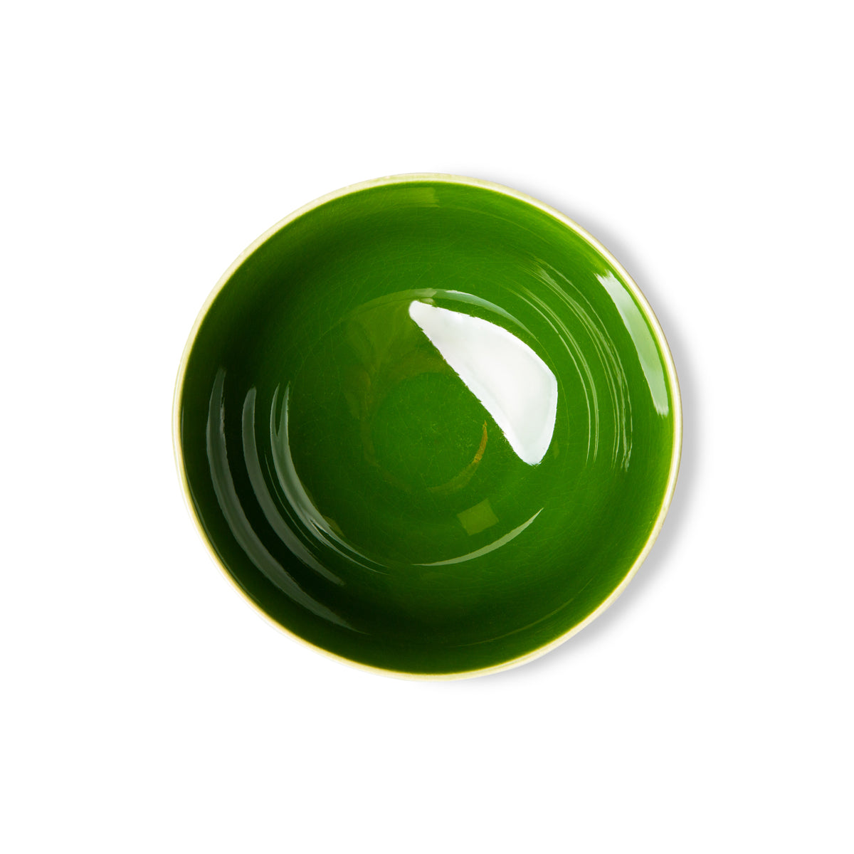 HK Living The emeralds: ceramic dessert bowl, green (set of 4) ACE7008