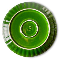 Thumbnail for HK Living The emeralds: dinner plate ribbed, green (set of 2) ACE7014