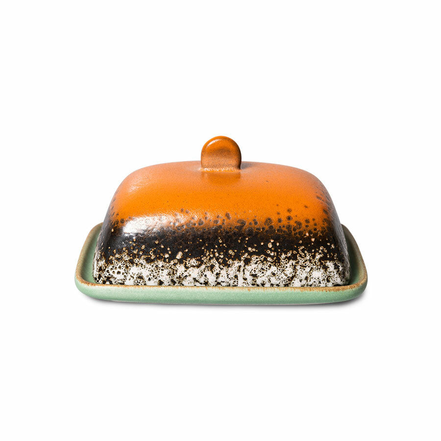 HK Living 70s Ceramics Butter Dish Meteor