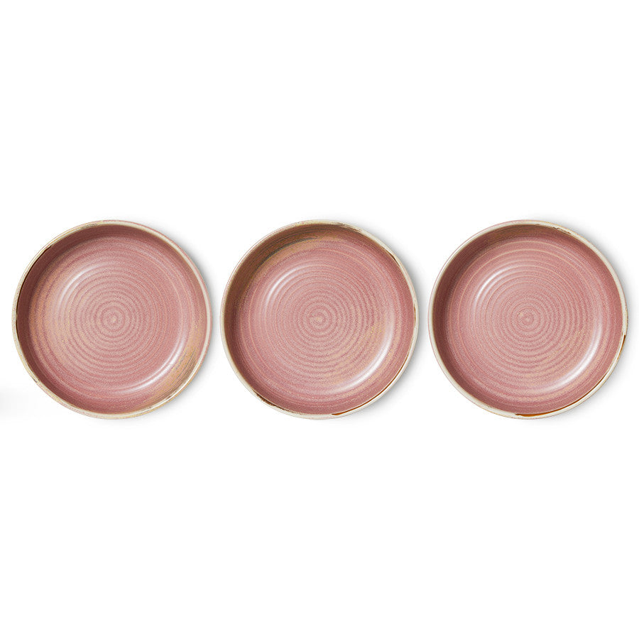 Home Chef Ceramics: Deep Plate Large Rustic Pink