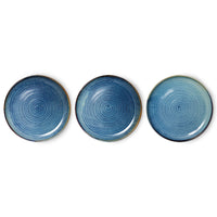 Thumbnail for HKliving Home Chef Ceramics: dinner plate Rustic blue ACE7145