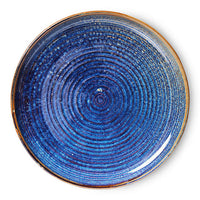 Thumbnail for HKliving Home Chef Ceramics: dinner plate Rustic blue ACE7145