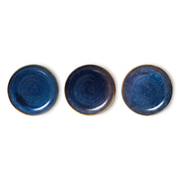 Thumbnail for HKliving Home Chef Ceramics: side plate Rustic blue ACE7148