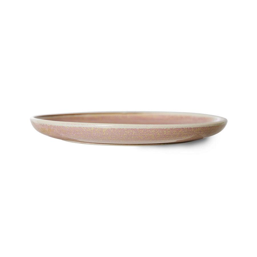 HKliving Home Chef Ceramics: side plate Rustic pink ACE7149