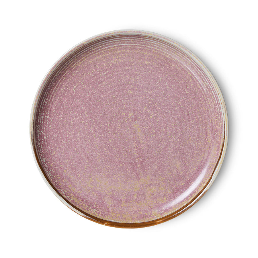 HKliving Home Chef Ceramics: side plate Rustic pink ACE7149