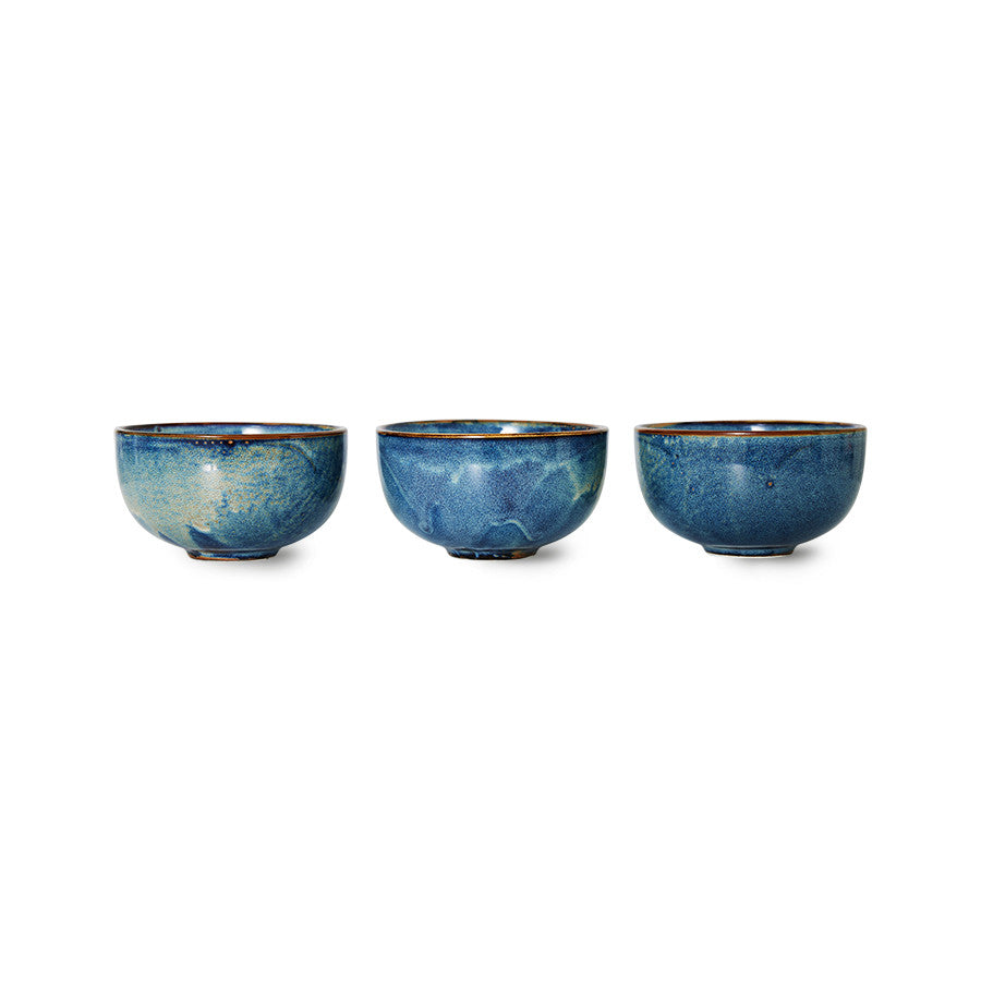 HKliving Home Chef Ceramics: bowl Rustic blue ACE7152