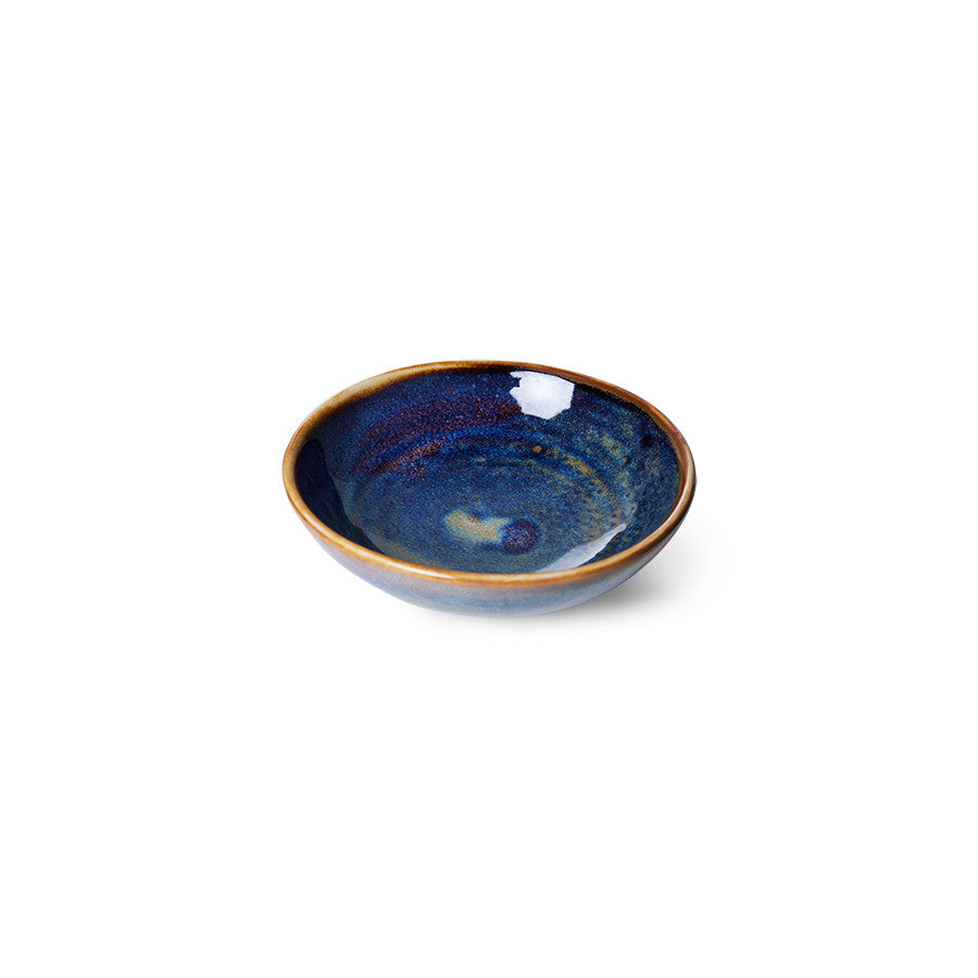 HKliving Home Chef Ceramics: Small Dish Rustic blue